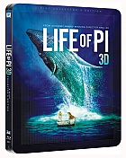 LIFE OF PI + LENTICULAR MAGNET + 40P BOOKLET 3D + 2D Steelbook™ Limited Collector's Edition + Gift Steelbook's™ foil (Blu-ray 3D + Blu-ray)