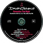 DAVID GILMOUR - REMEMBER THAT NIGHT