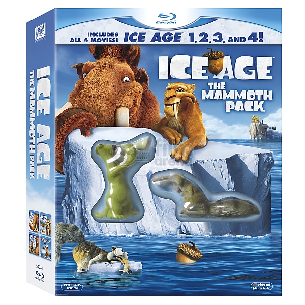 Ice Age Mammoth Pack 1-4 Collection Limited Edition Gift Set (4 Blu-ray)