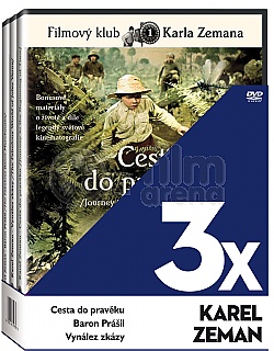 3 DVD Kolekce film Karla Zemana (Cesta do pravku, Vynlez zkzy, Baron Pril) Collection