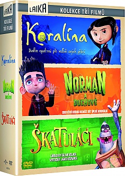 3 DVD Coraline-Paranorman-The Boxtrolls Collection