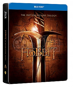 Hobbit Trilogy 1 - 3 Jumbo Steelbook™ Collection + Gift Steelbook's™ foil