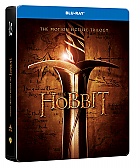HOBIT Trilogie 1 - 3 Jumbo Steelbook™ Kolekce + DREK flie na SteelBook™ (6 Blu-ray)