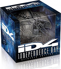INDEPENDENCE DAY: Amaray + Alien Attacker Ship Replica (20th Anniversary) Extended cut Limited Collector's Edition