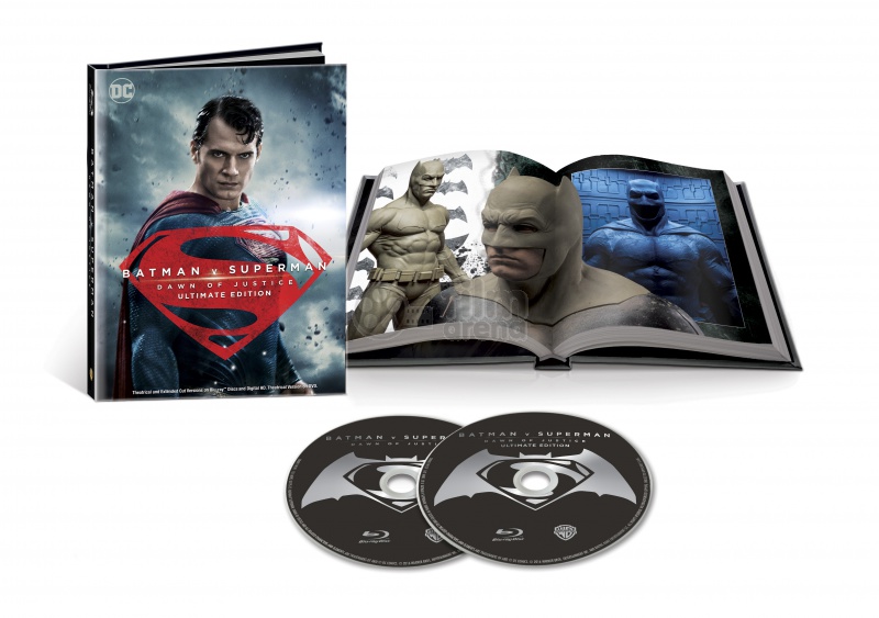 BATMAN v SUPERMAN: Dawn of Justice LENTICULAR DigiBook Extended cut (2  Blu-ray)