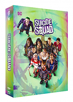 FAC #153 SUICIDE SQUAD FullSlip XL + Lenticular 3D Magnet EDITION 1 3D + 2D Steelbook™ Extended cut Limited Collector's Edition - numbered