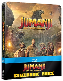 JUMANJI: WELCOME TO THE JUNGLE (Title on Front Side and Spine - US Version) 3D + 2D Steelbook™ Limited Collector's Edition + Gift Steelbook's™ foil