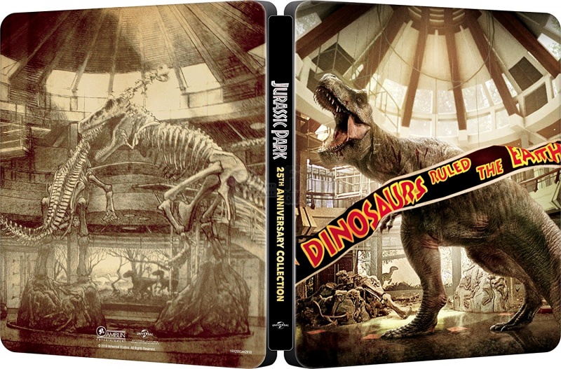 Jurassic Park 25th Anniversary Steelbook Collection Limited Collector S Edition Gift Steelbook S Foil 4 Blu Ray