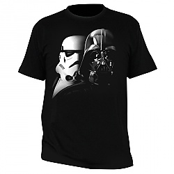 STAR WARS T-SHIRT - "Vader and Trooper" men's, black L