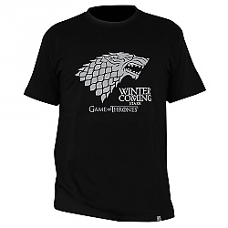 T-shirt Game of Thrones - "Winter is coming" men's, black