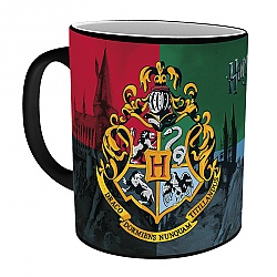 MUG HARRY POTTER  - Hogwarts coat of arms changing 295 ml